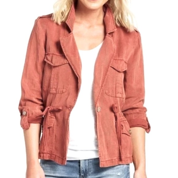 Sanctuary Field Tie Jacket - Size Medium Orange - Picture 1 of 11